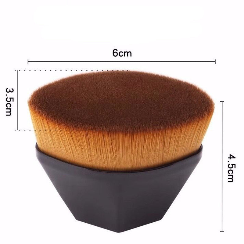 Single No. 55 Magic Petal Flat Head Foundation Brush Diamond Makeup Brush With Storage Box