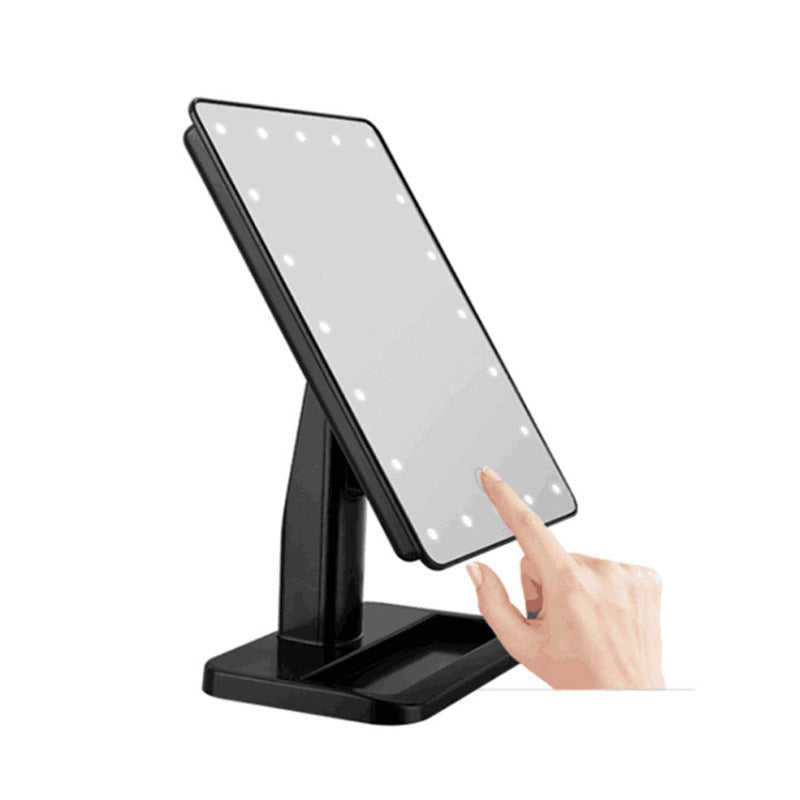 Led Makeup Mirror Desktop Smart Touch With Light Bluetooth Table Mirror