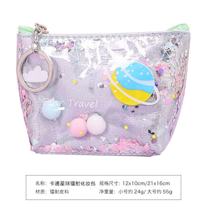 Gingervibez Waterproof Fashion Laser Cosmetic Bag -Durable