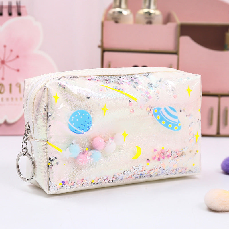 Gingervibez Waterproof Fashion Laser Cosmetic Bag -Durable