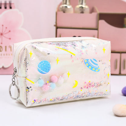 Gingervibez Waterproof Fashion Laser Cosmetic Bag -Durable
