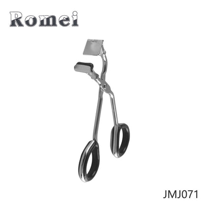 Eyelash curler with silicone strip