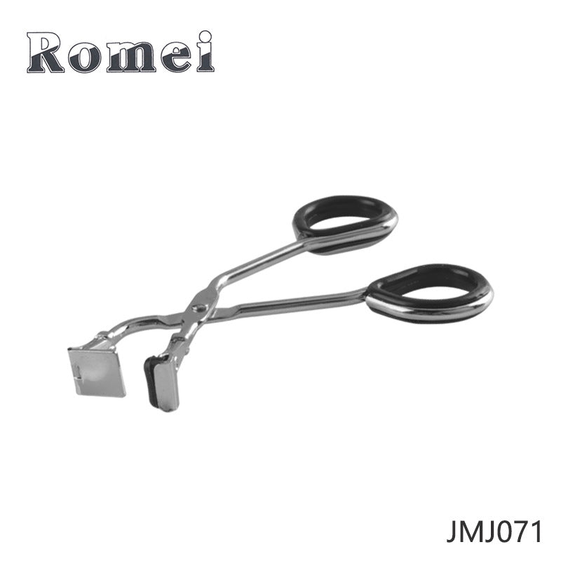 Eyelash curler with silicone strip