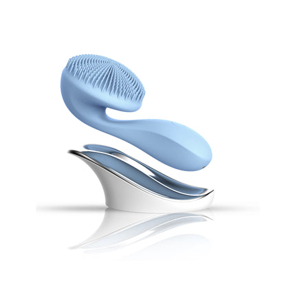 Magnetic Beads Rotating Rubbing Massage Sonic Silicone Facial Cleanser Multi-function Face Brush Small Ruyi Facial Cleanser Wireless Charging
