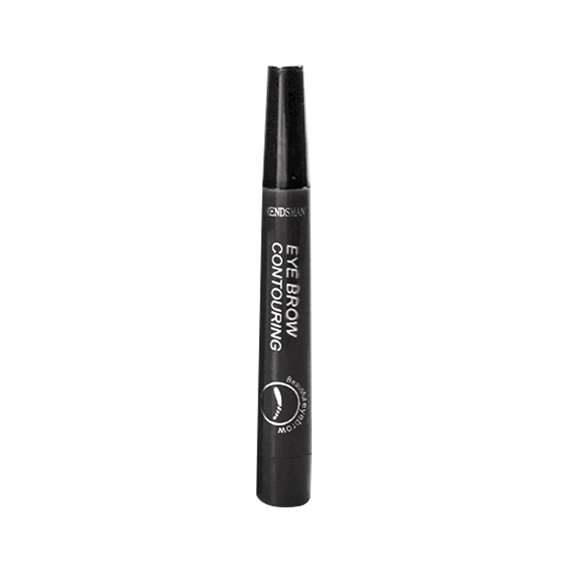 Student Makeup One-word Eyebrow Pencil Spot Four-head Eyebrow Pencil Waterproof And Easy To Color Bifurcated Eyebrow Pencil Wholesale