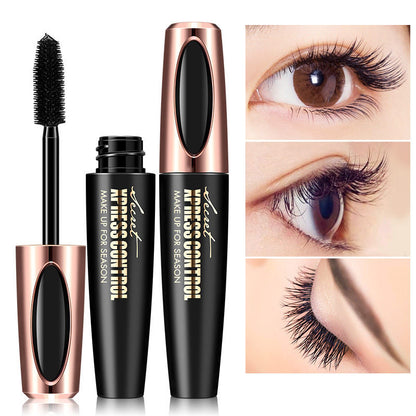 Waterproof Mascara Fiber Silk Eyelash Thick Curling Natural Lengthening Eyelash Black Durable