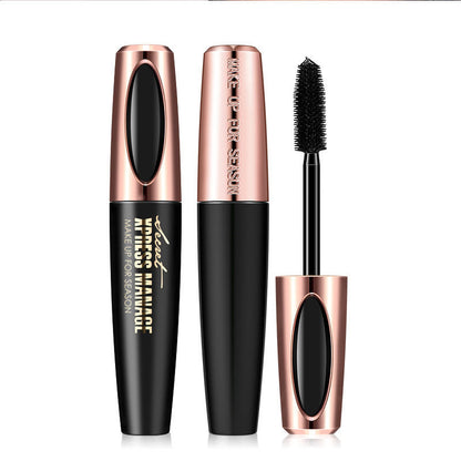 Waterproof Mascara Fiber Silk Eyelash Thick Curling Natural Lengthening Eyelash Black Durable