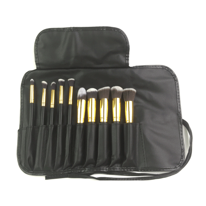 10pcs 5 Big 5 Small Makeup Brush Set Wooden Handle Makeup Brush