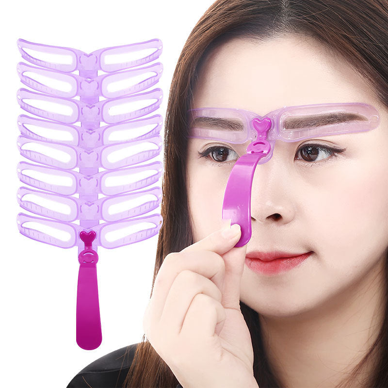 Hand-held Beginners Full Set Of Three-dimensional Eyebrow Card One-word Eyebrow Sticker Eyebrow