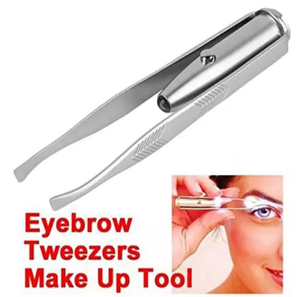 With LED Light Eyebrow Clip Eyebrow Clip Eyelash Clip Beauty Clip Eyebrow Trimmer OPP
