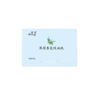 100 Pieces Facial Oil-absorbing Paper Convenient Extraction Fragrance Oil-absorbing Paper Facial Refreshing Oil-removing Makeup Tools