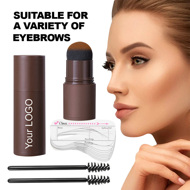 Eyebrow Powder Stamp Eyebrow Powder Cream No Logo Three-dimensional Repair Hairline Shadow Powder Set