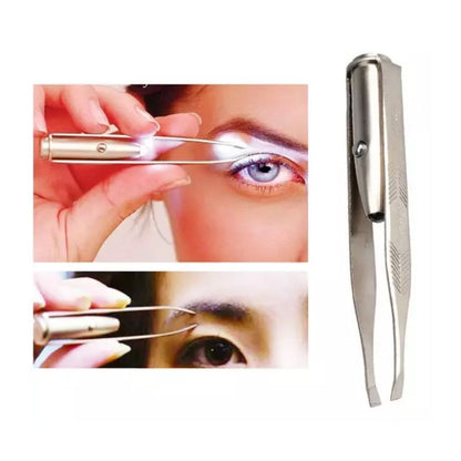 With LED Light Eyebrow Clip Eyebrow Clip Eyelash Clip Beauty Clip Eyebrow Trimmer OPP